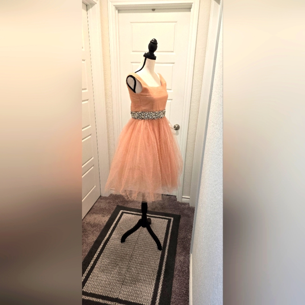 handmade dress with tulle fabric. size 12